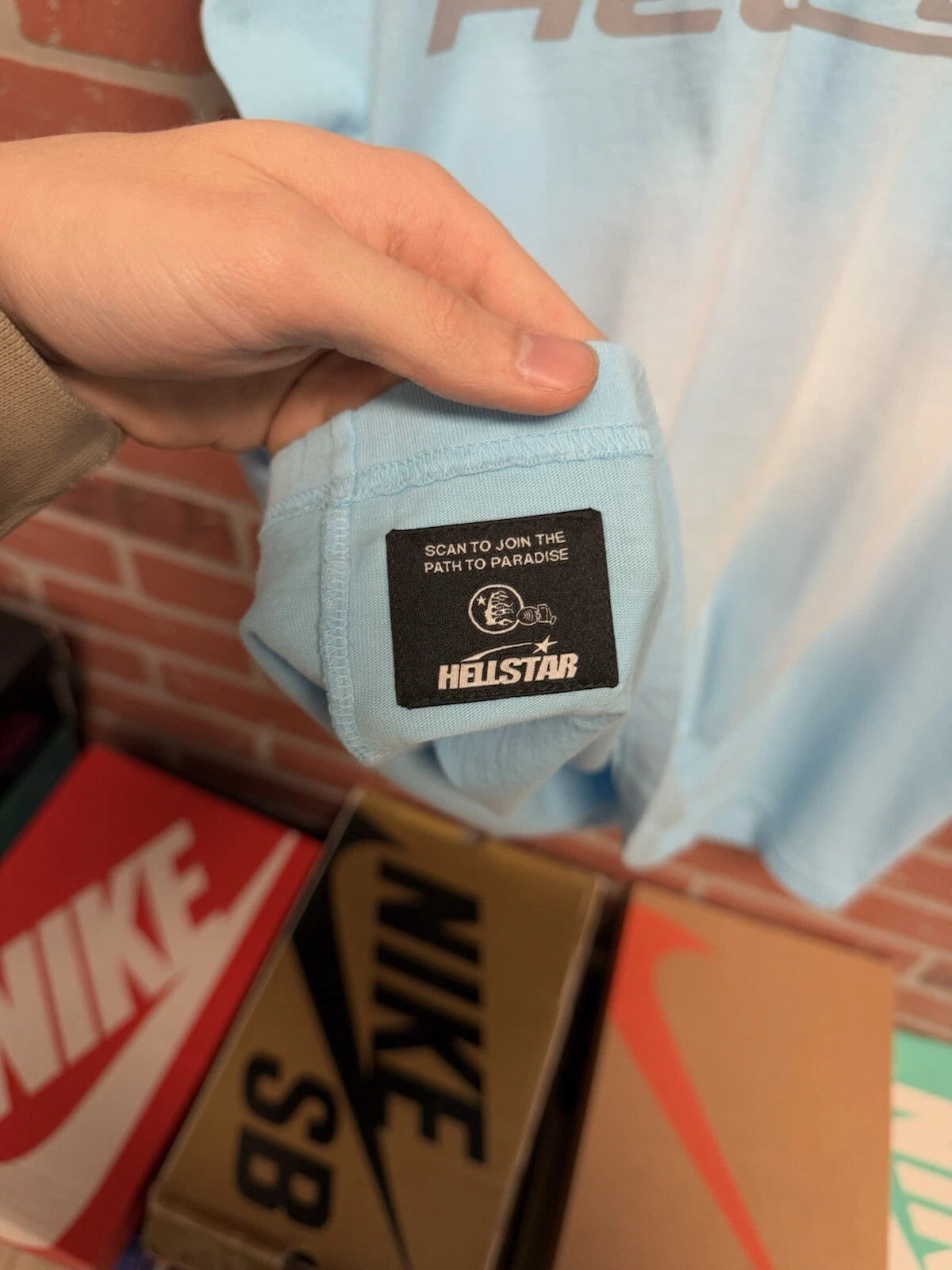 Hellstar Sports T-Shirt Light Blue - Deadstockdenimla