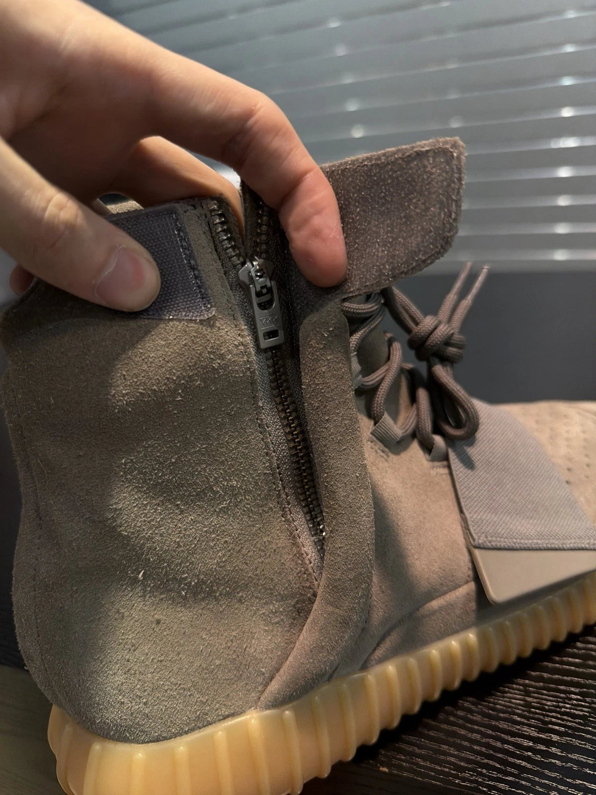 Adidas Yeezy Boost 750 Light Grey Gum Glow In The Dark