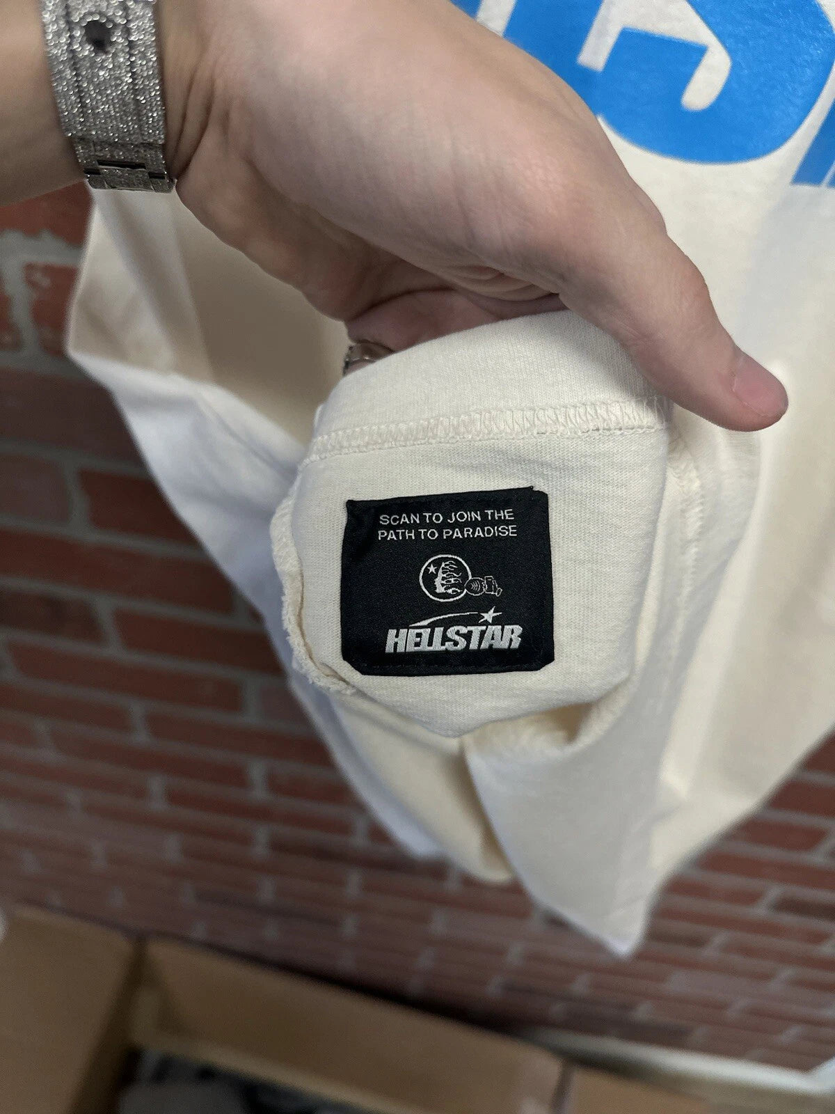 Hellstar Classic White Logo T Shirt - Deadstockdenimla