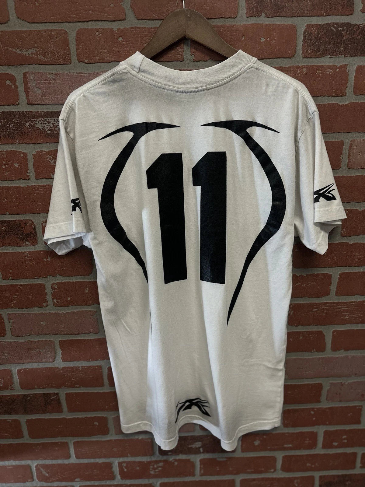 Hellstar Warm Up T-Shirt White Black - Deadstockdenimla