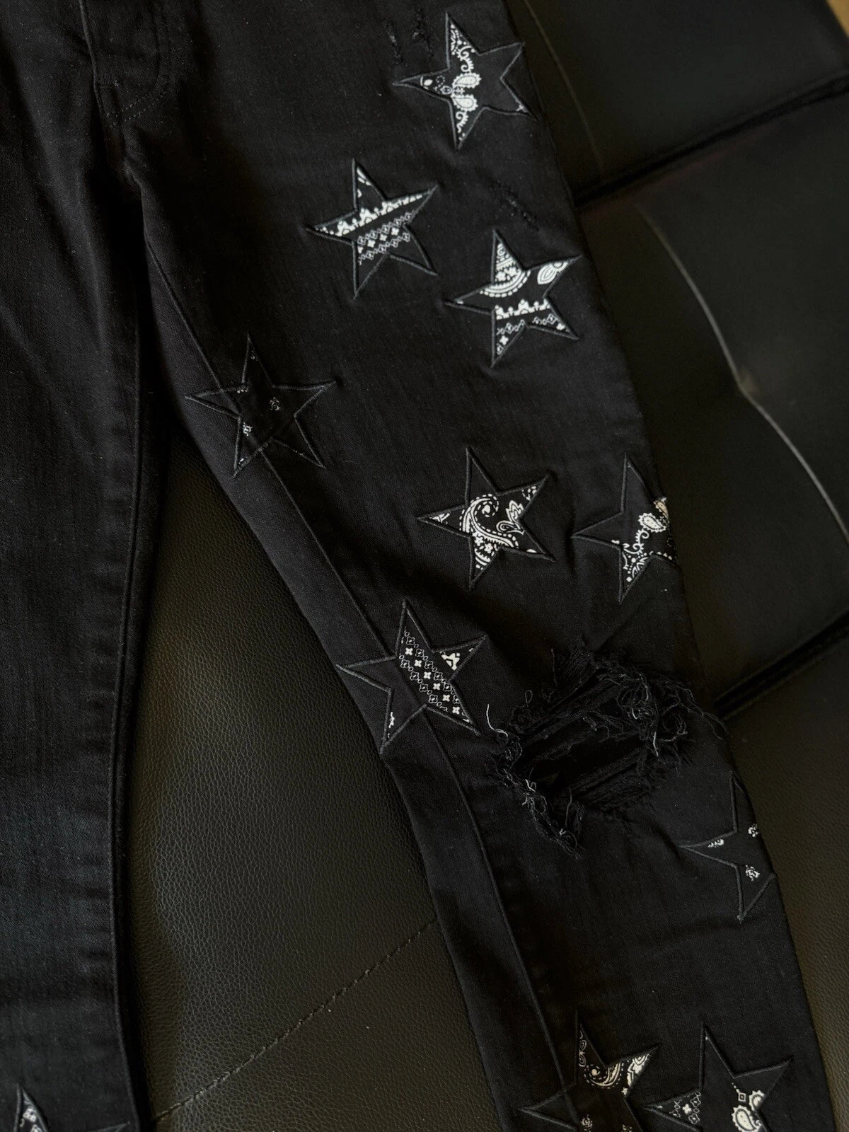 Amiri Jeans Black Star - Deadstockdenimla