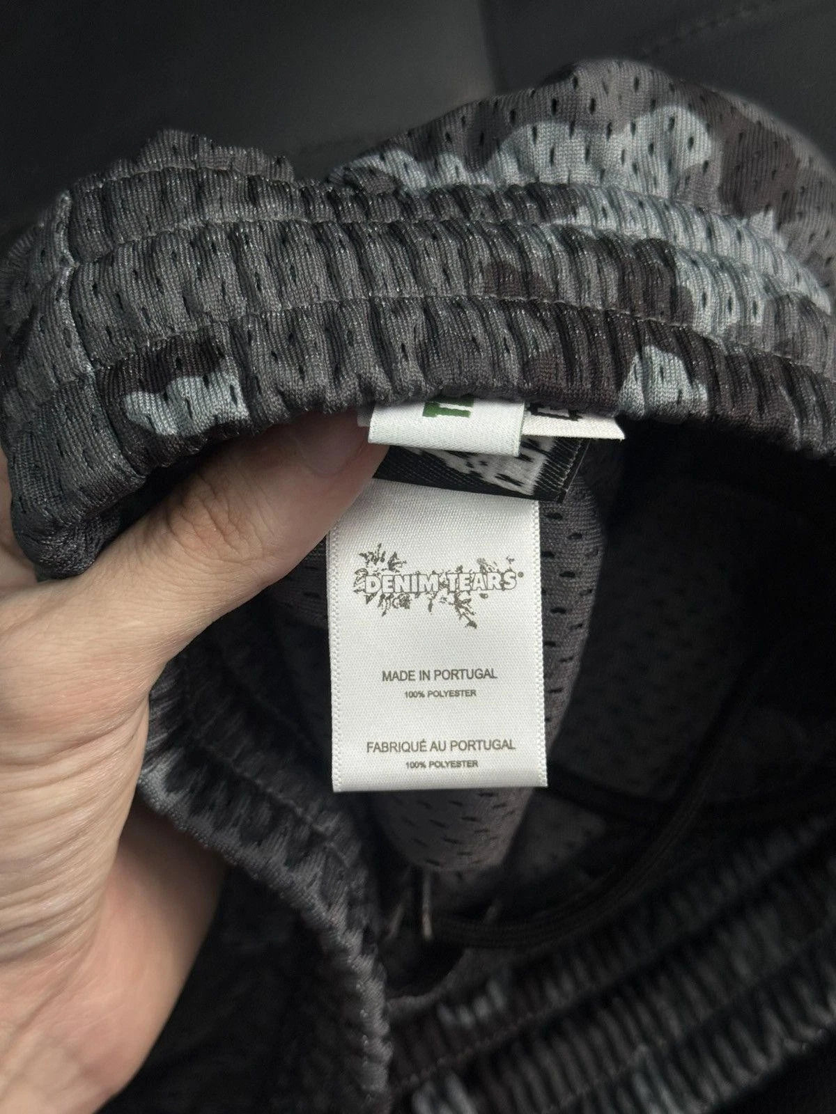 Denim Tears Mesh Summer Shorts Black Camo