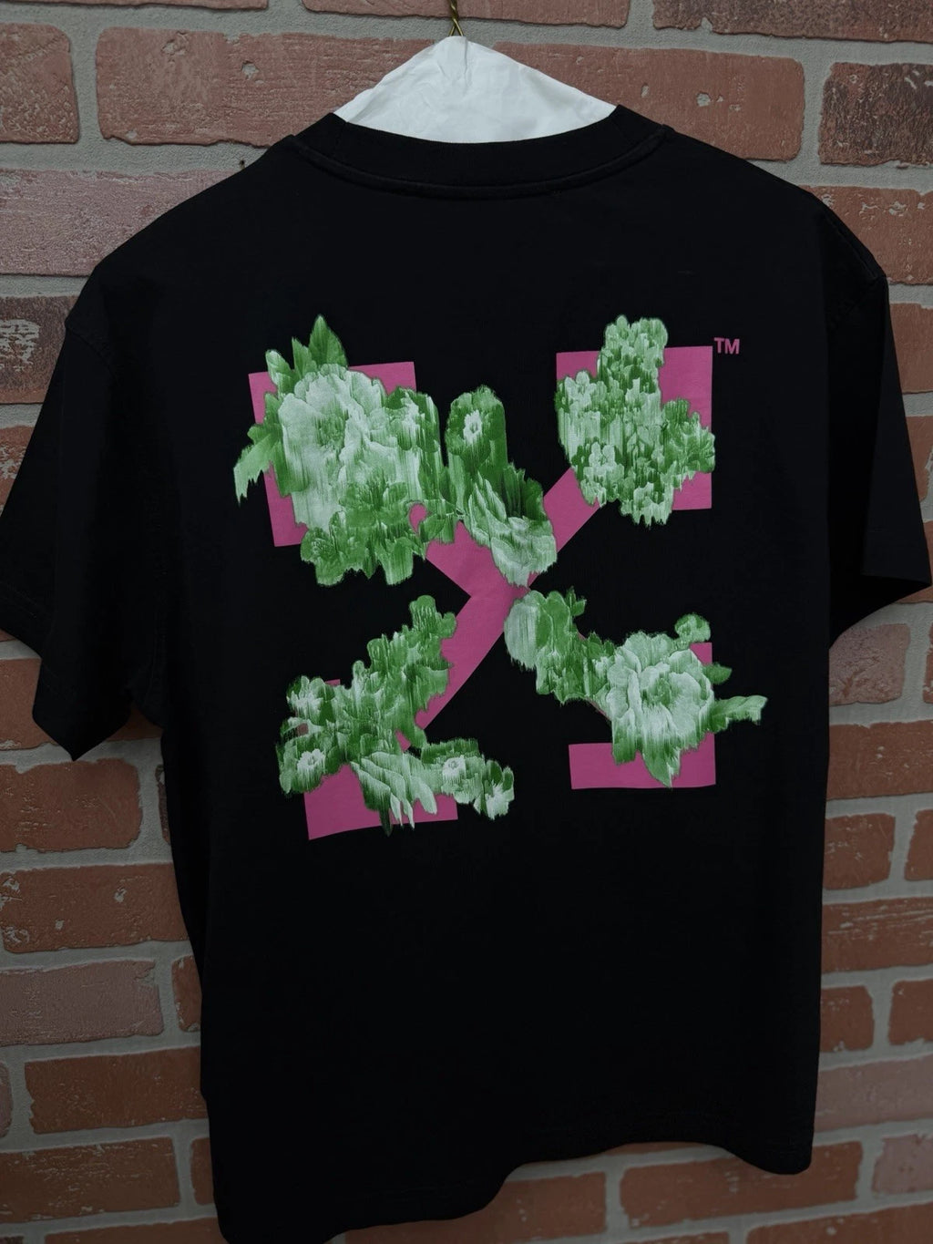 Off-White 'Colorful Back Logo' Black/Pink T-Shirt - Deadstockdenimla