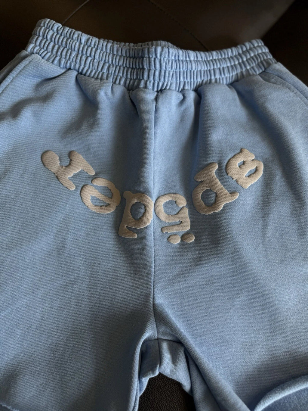 Spider Worldwide Sp5der OG Web Sweat Shorts Baby Blue - Deadstockdenimla