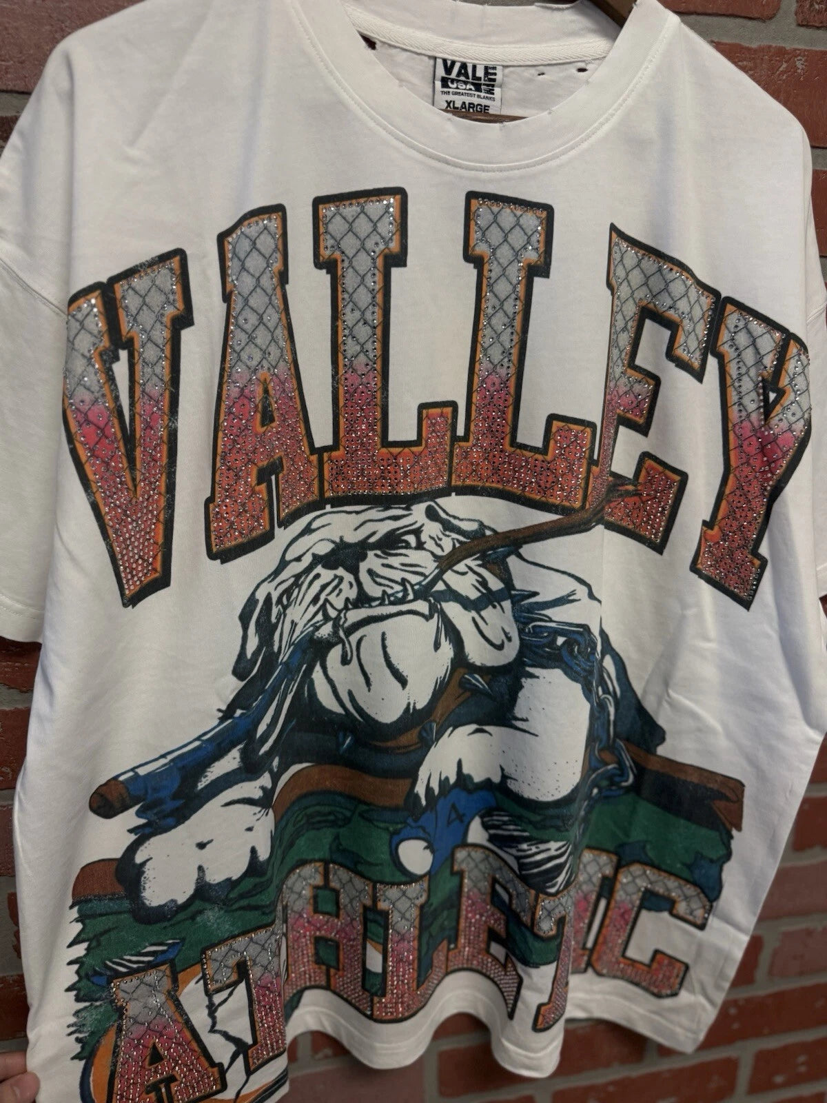 Vale Forever White Bling Tee - Deadstockdenimla