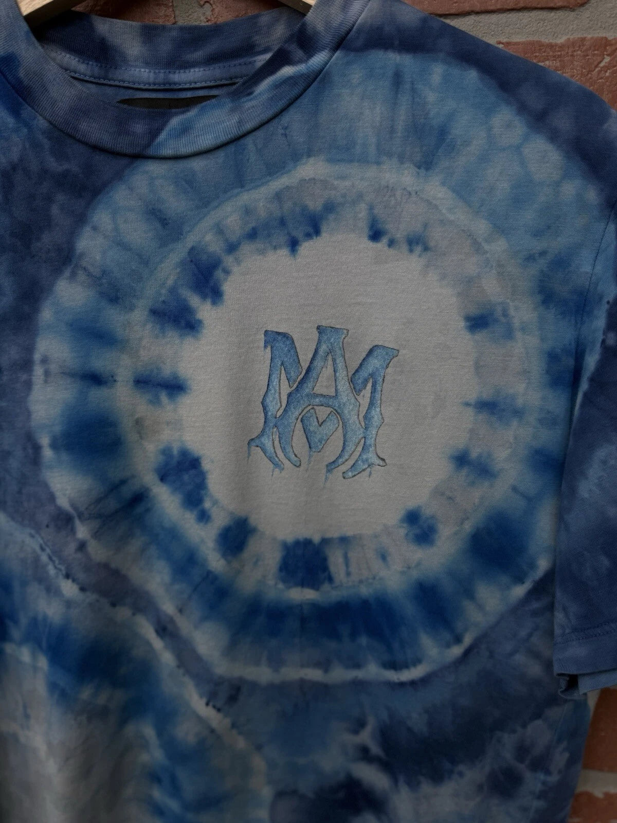 Amiri Tye Die Blue Shirt