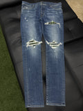 Amiri Jeans Blue Green MX1 - Deadstockdenimla