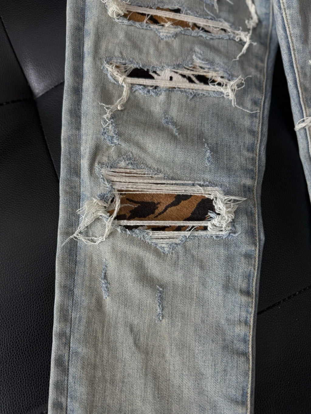 Amiri Jeans Blue Cheetah - Deadstockdenimla