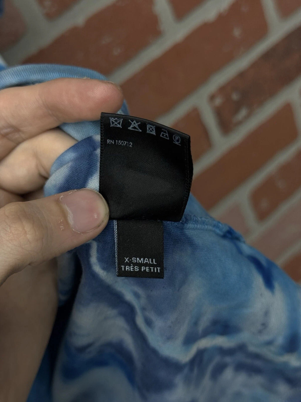 Amiri Tye Die Blue Shirt