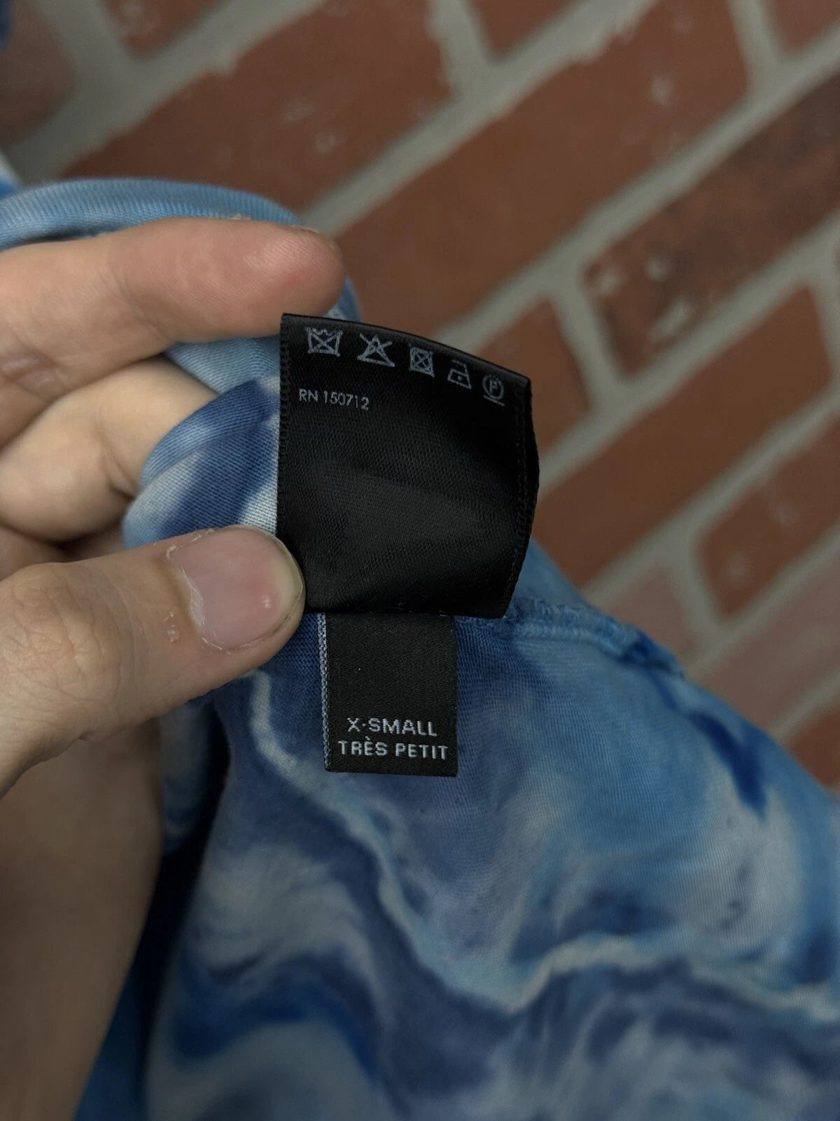 Amiri Tye Die Blue Shirt