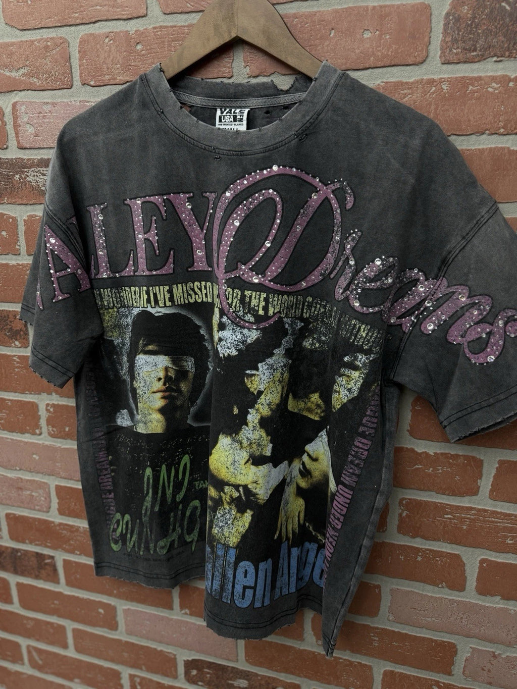 Vale Forever Summer Pink Bling Tee - Deadstockdenimla