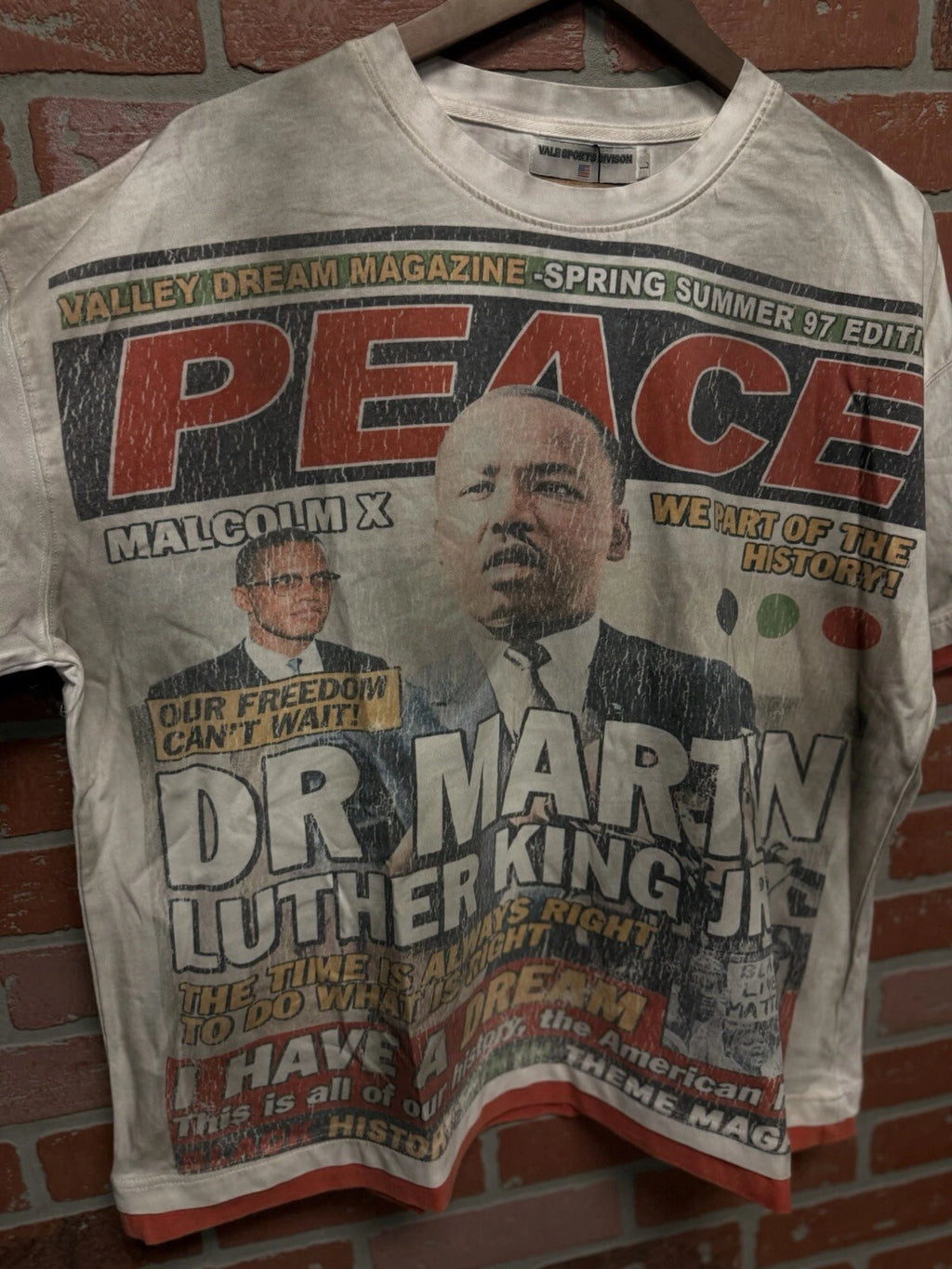 Vale Forever White Peace Tee - Deadstockdenimla