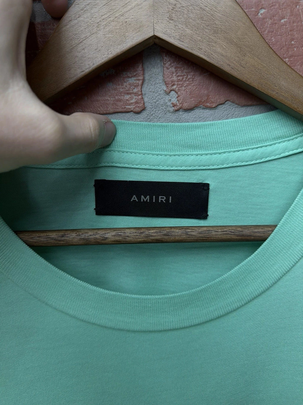 Amiri Tee Teal Blue Shirt - Deadstockdenimla