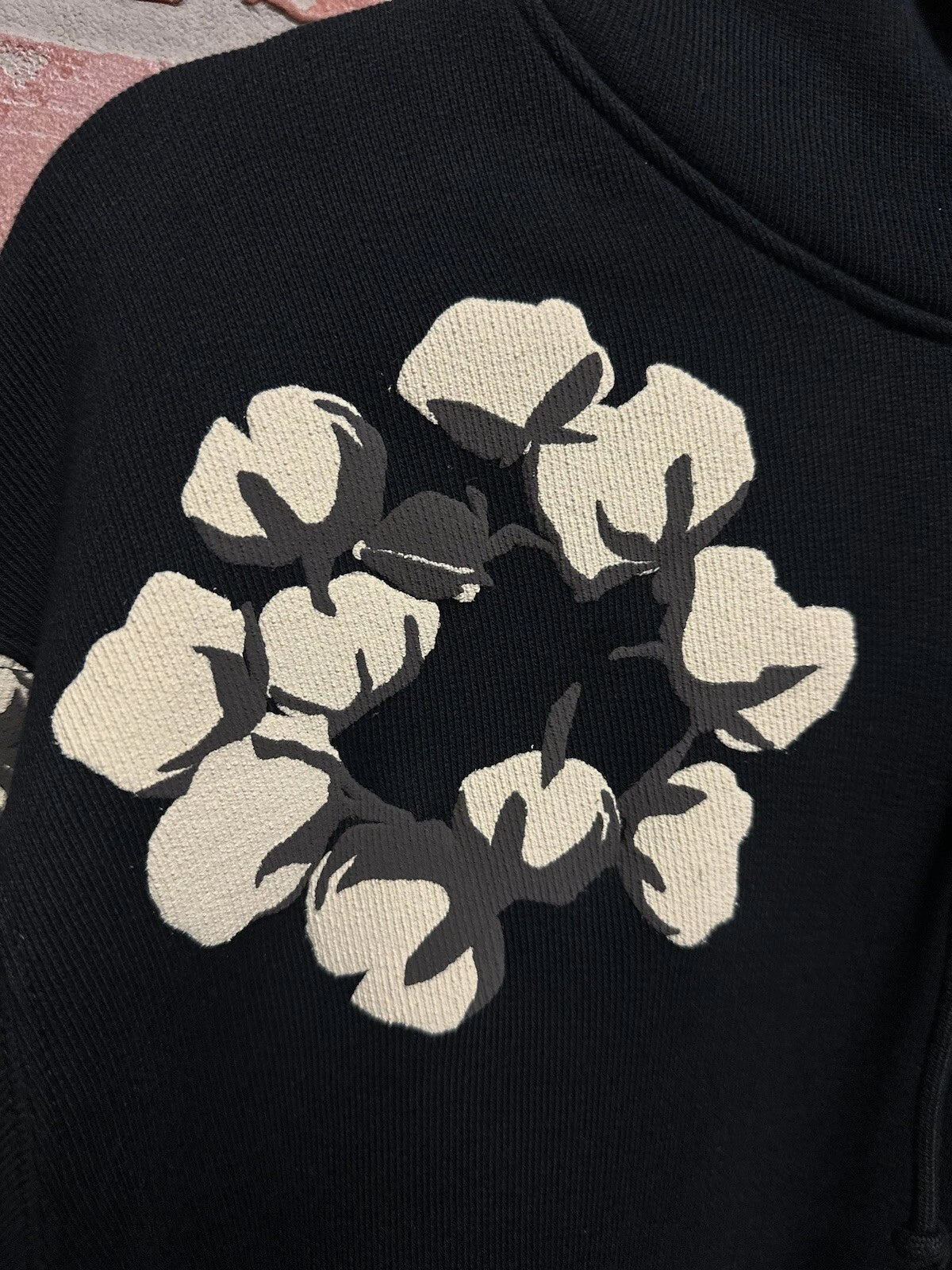 Denim Tears CPFM Cactus Tears Wreath Hoodie Black - Deadstockdenimla