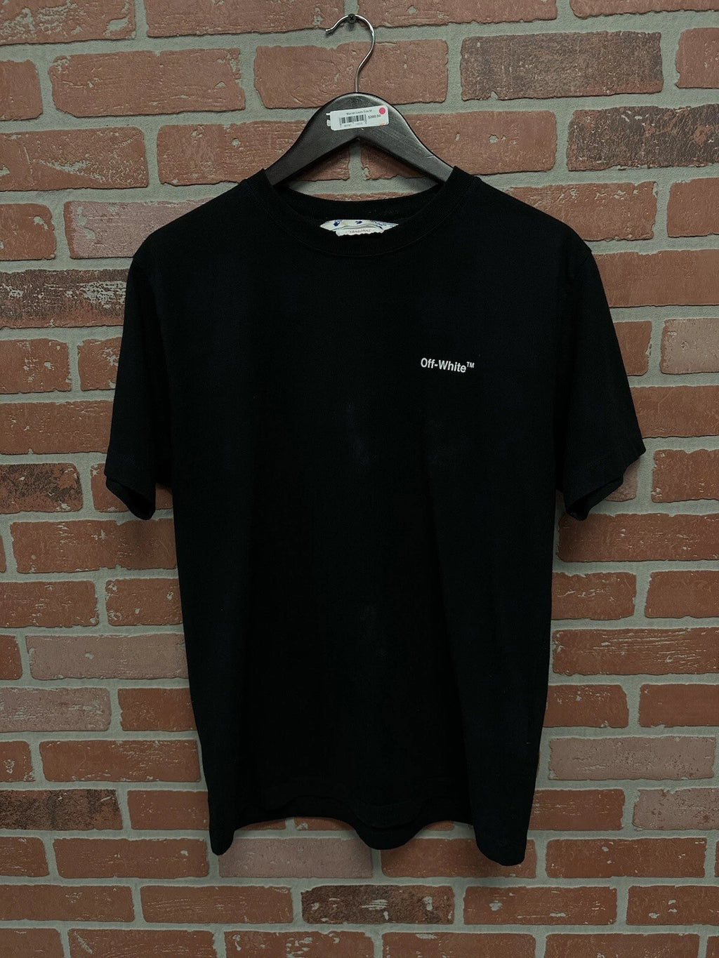 Off- Chain Over Tee Arrow Back Print T-Shirt - Deadstockdenimla