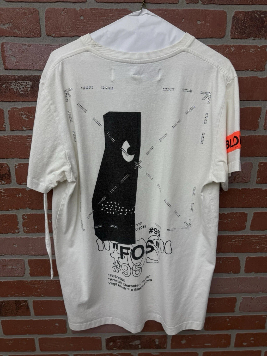 Off White "Cut Here" Logo T Shirt - Deadstockdenimla