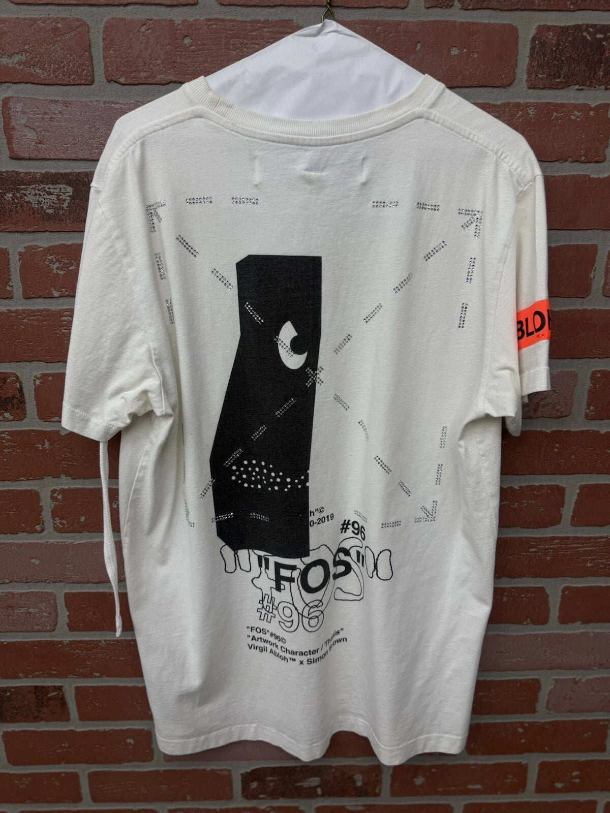 Off White "Cut Here" Logo T Shirt - Deadstockdenimla