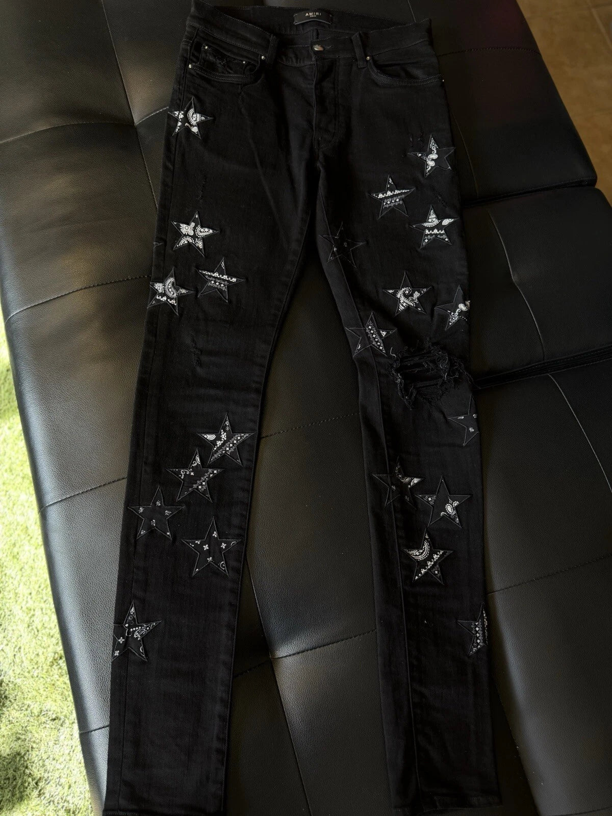 Amiri Jeans Black Star - Deadstockdenimla