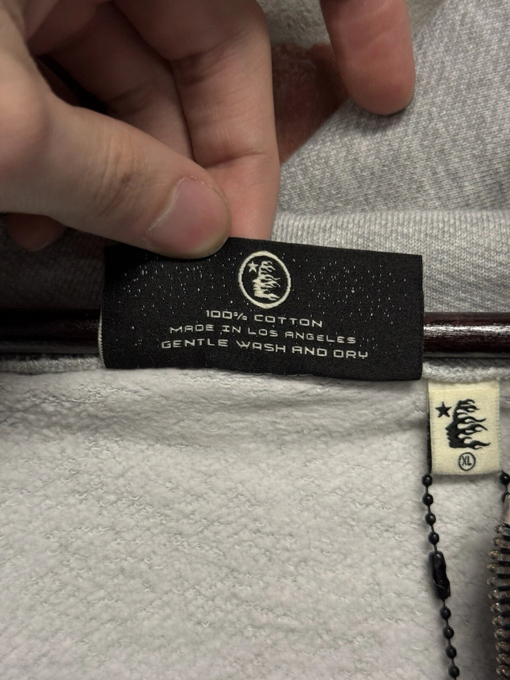 Hellstar Yoga Grey Hoodie - Deadstockdenimla