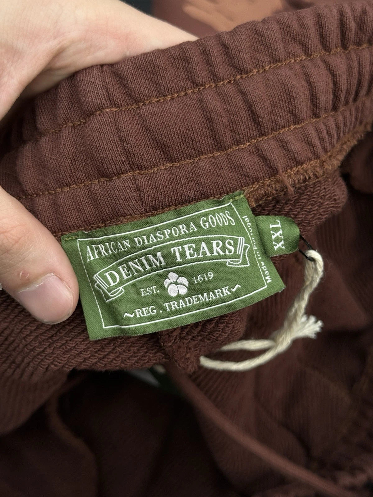 Denim Tears Cotton Wreath Shorts Brown - Deadstockdenimla