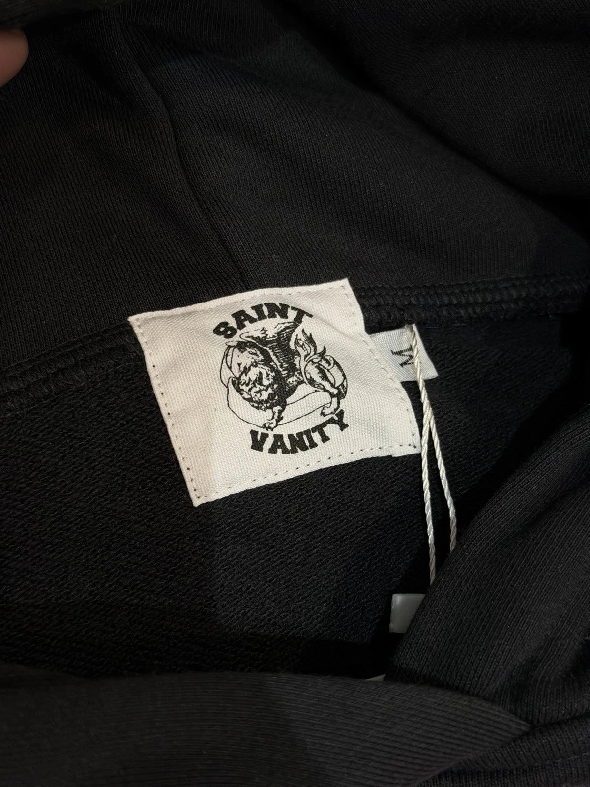 Saint Vanity Pullover Hoodie Pink Black - Deadstockdenimla