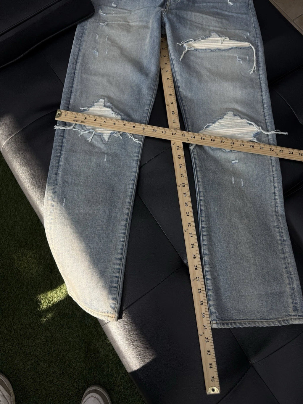 Amiri Baggy Straight Leg MX1 Blue White