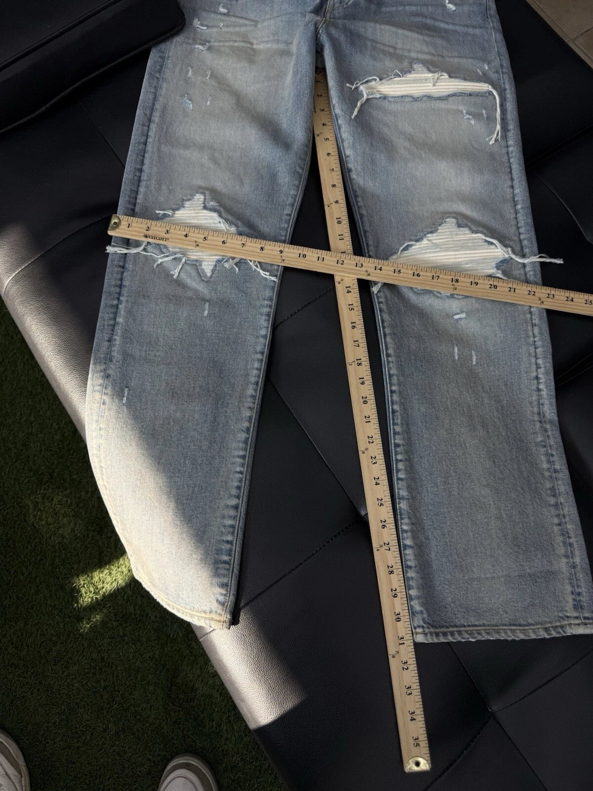 Amiri Baggy Straight Leg MX1 Blue White