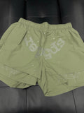 Sp5der Green OG Double Layer Shorts - Deadstockdenimla