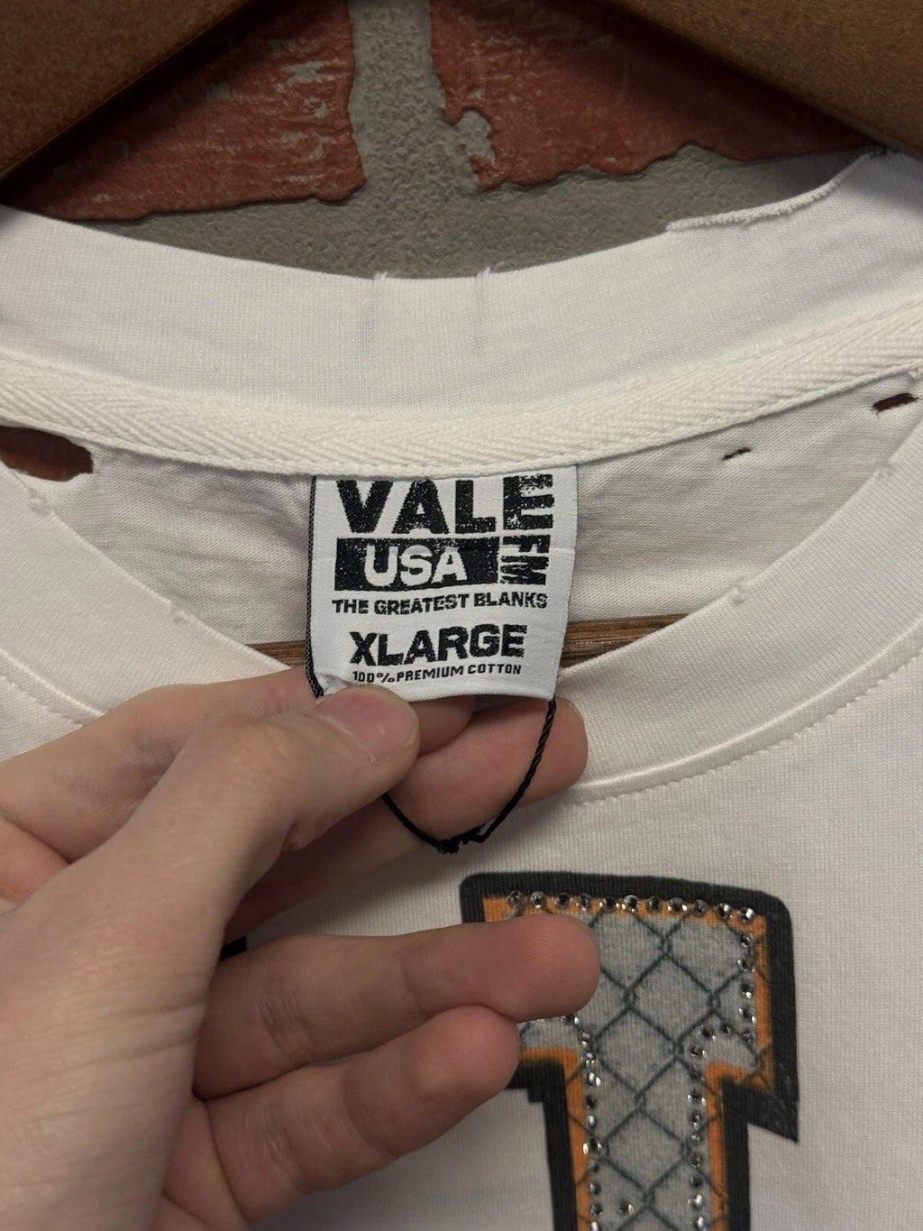 Vale Forever White Bling Tee - Deadstockdenimla