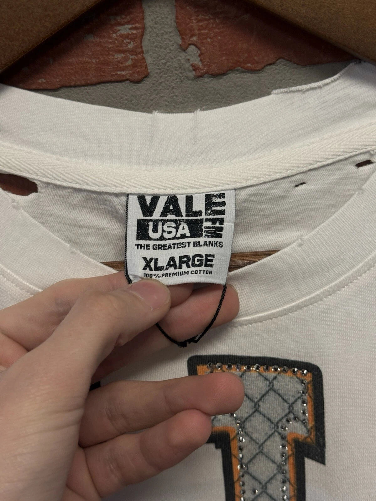 Vale Forever White Bling Tee - Deadstockdenimla