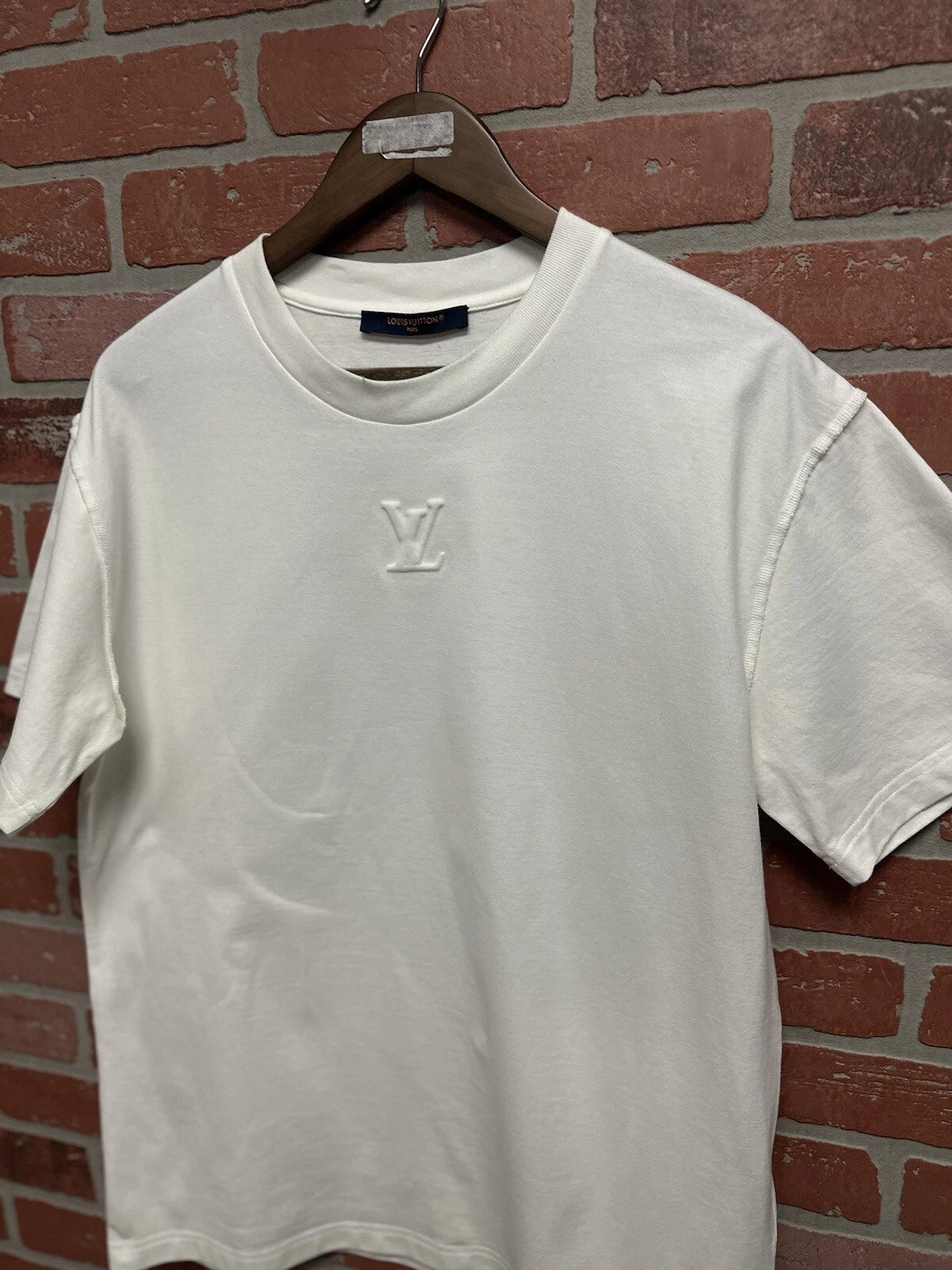 Louis Vuitton Embroidery Shirt White - Deadstockdenimla