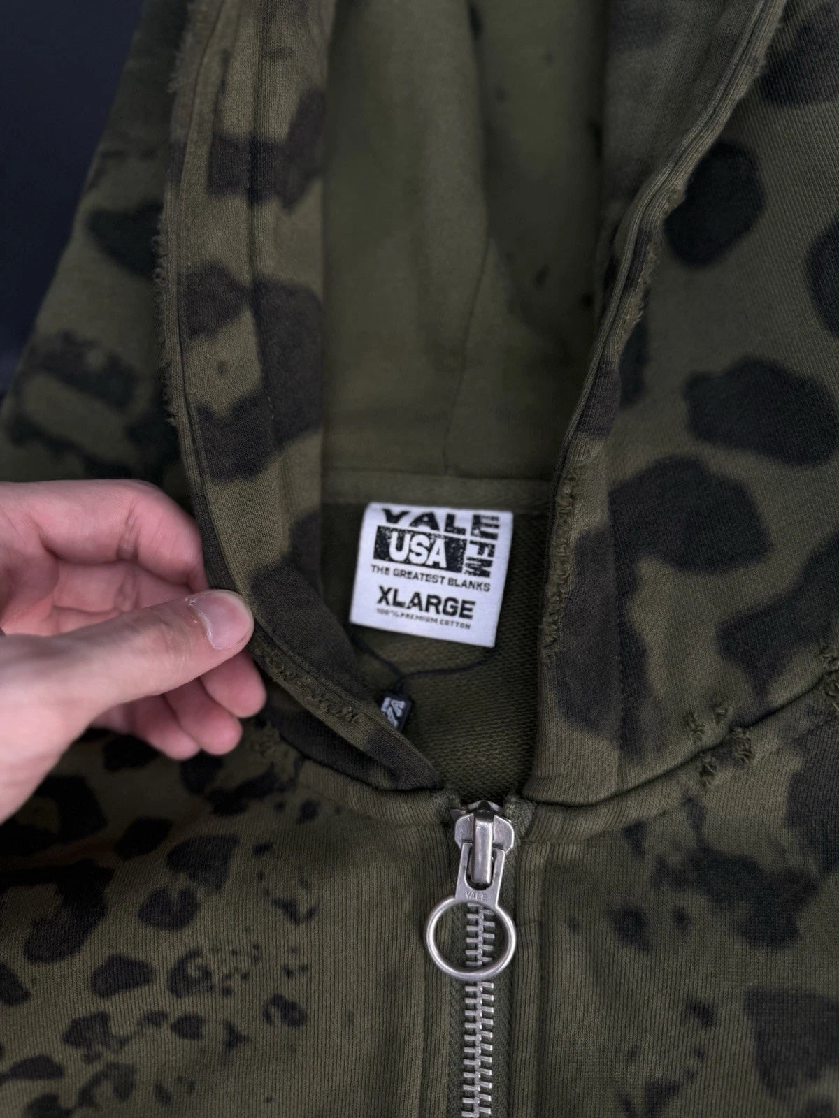 Valley Hoodie Purple Camo Zip Up - Deadstockdenimla