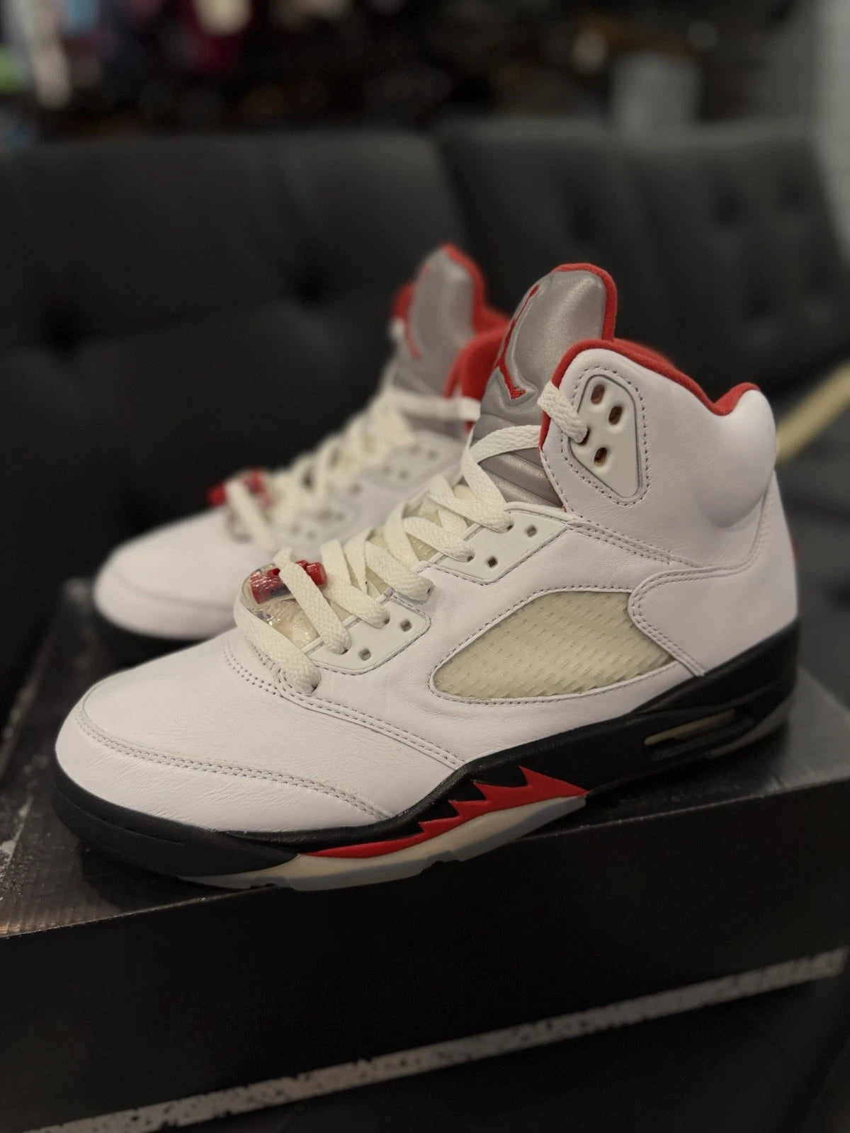 Air Jordan 5 Retro Fire Red/Silver