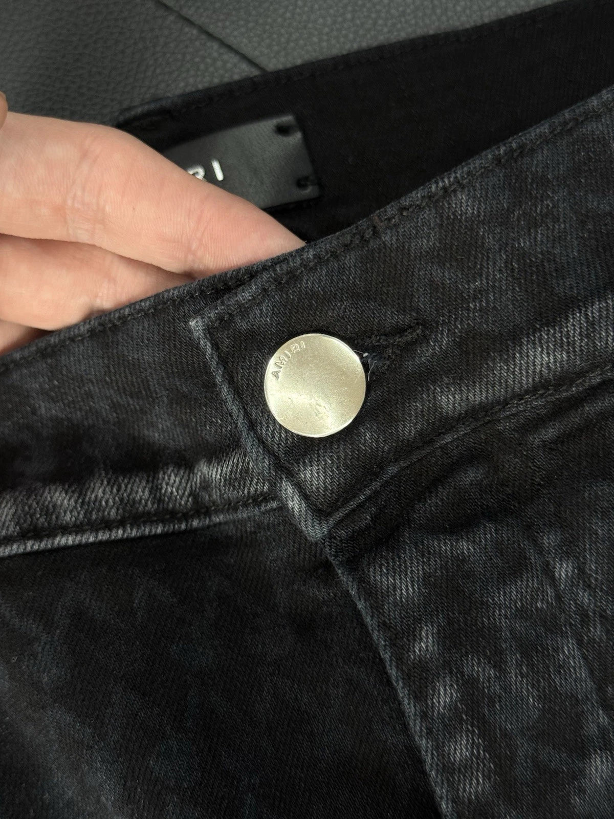 Amiri X Playboy Jeans Black Bunny Logo - Deadstockdenimla