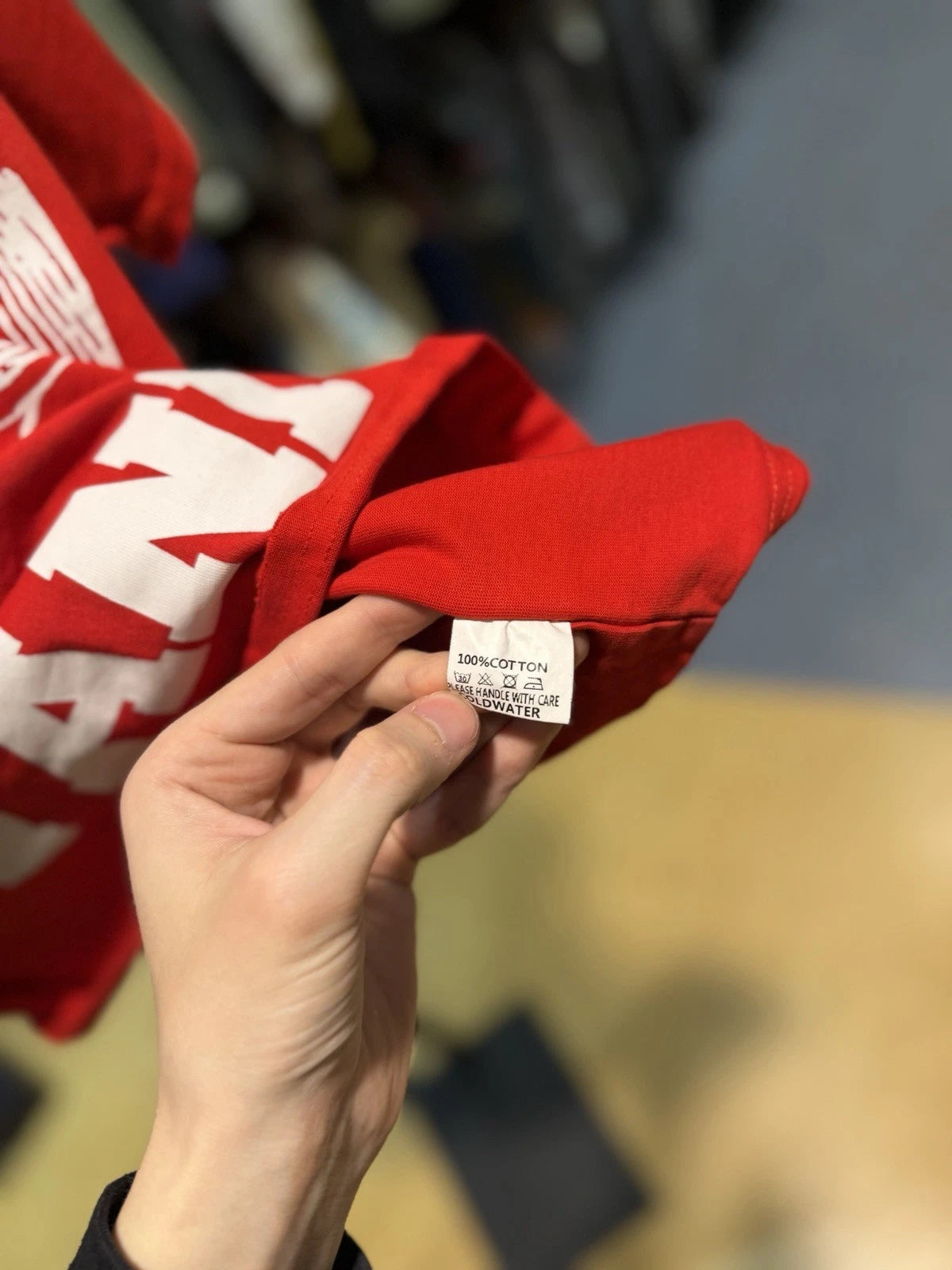Saint Vanity T-shirt Red/White Logo