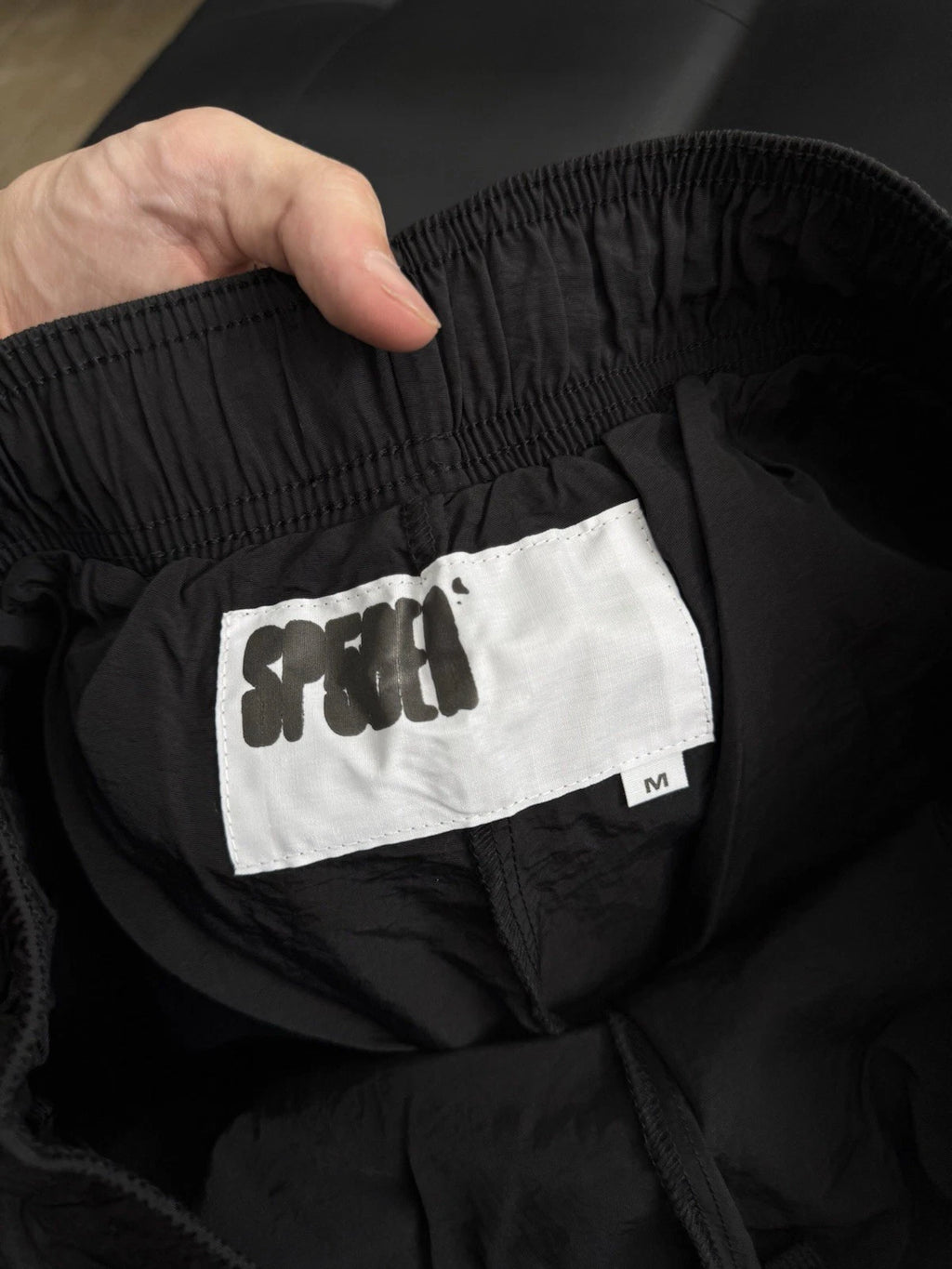 Sp5der Black OG Double Layer Shorts - Deadstockdenimla