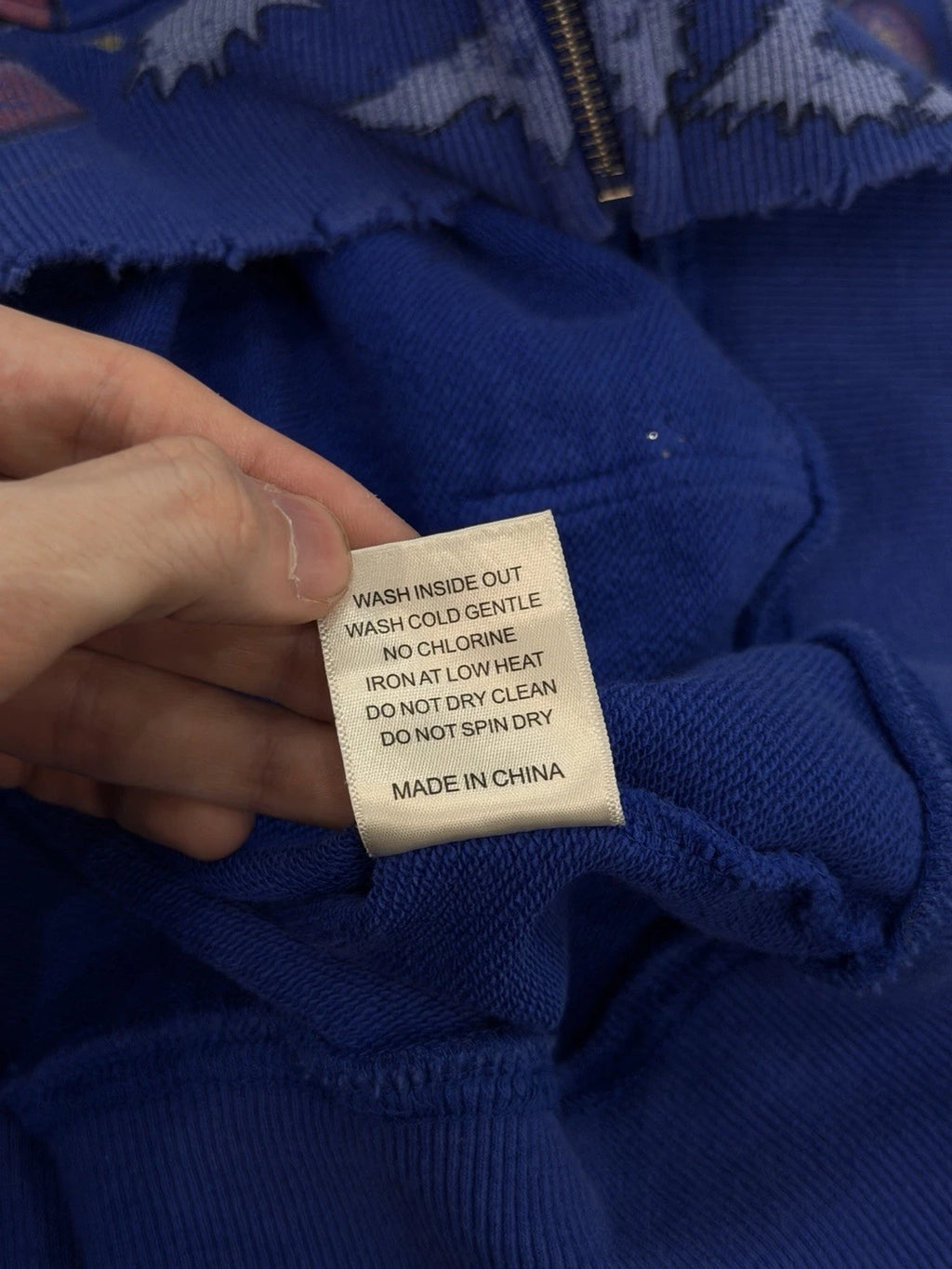 Vale Zip Up Iceberg Hoodie - Deadstockdenimla