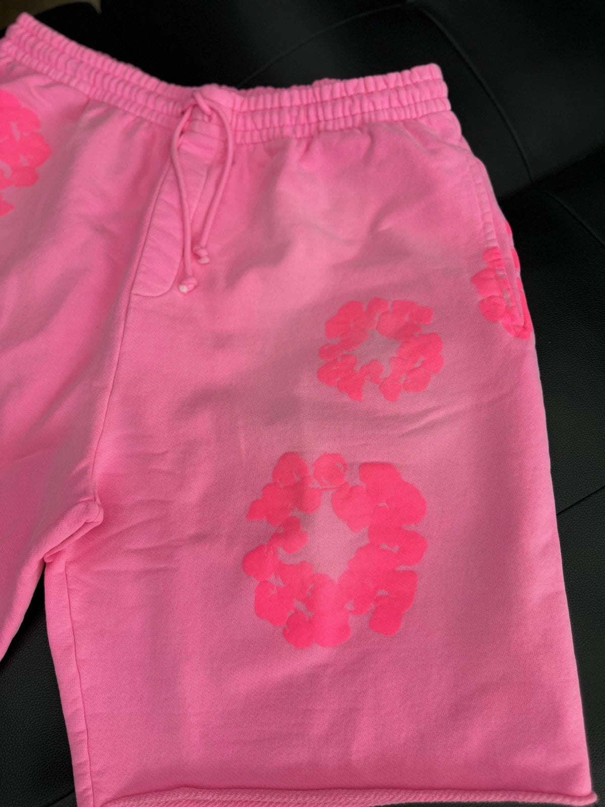 Pink Denim Tears Cotton Wreath Shorts