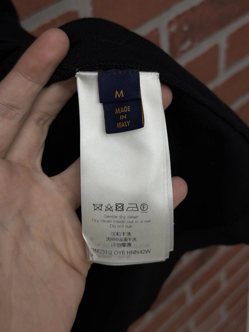 Louis Vuitton Logo Cotton Black/White - Deadstockdenimla