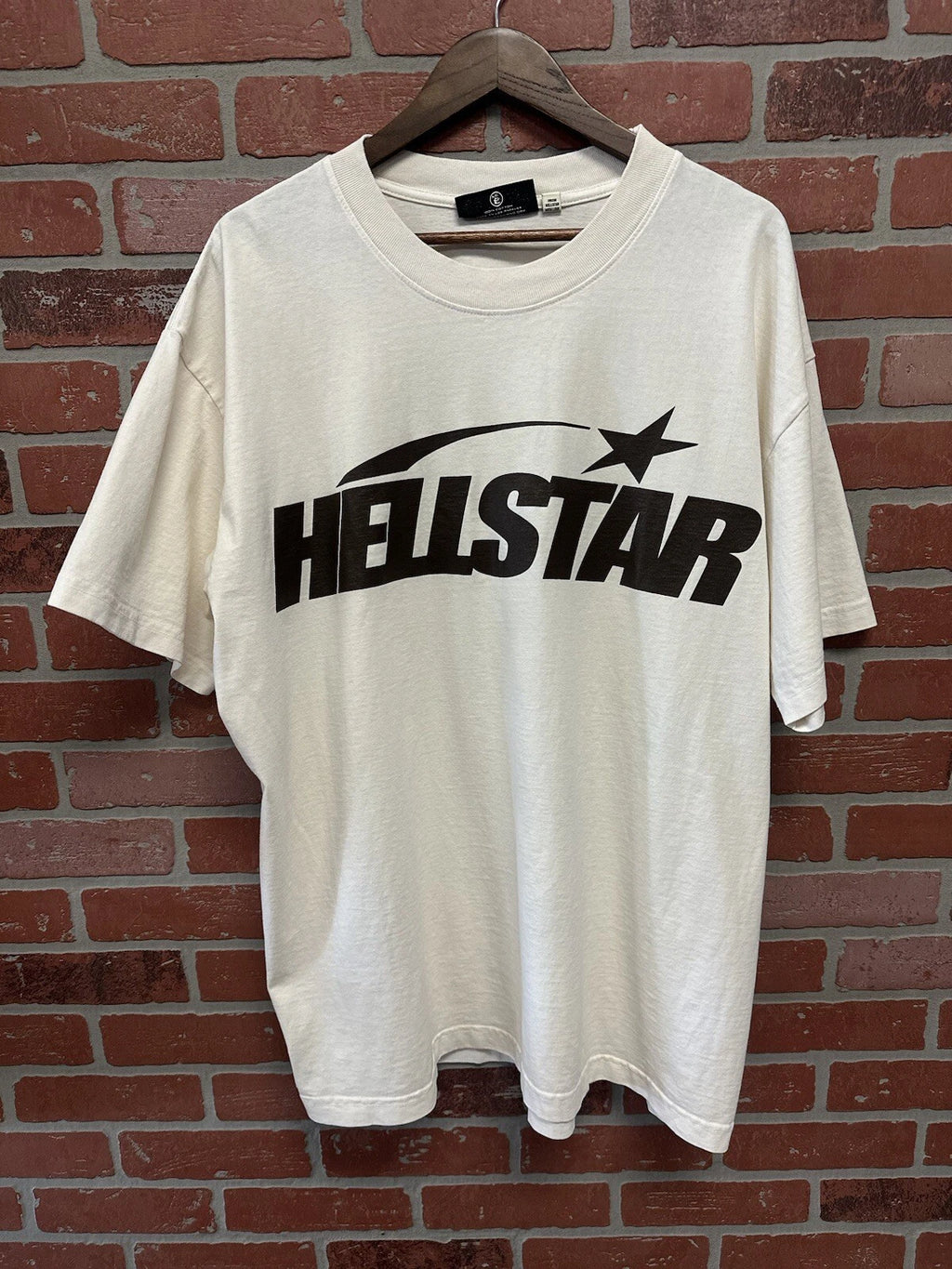 Hellstar Classic Brown Logo T Shirt Brown - Deadstockdenimla