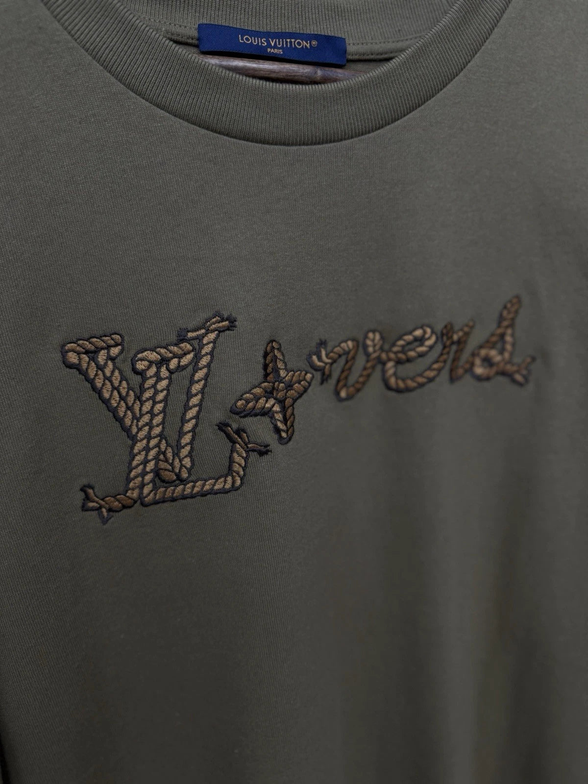 Louis Vuitton Cotton Brown “Lovers” Tee - Deadstockdenimla
