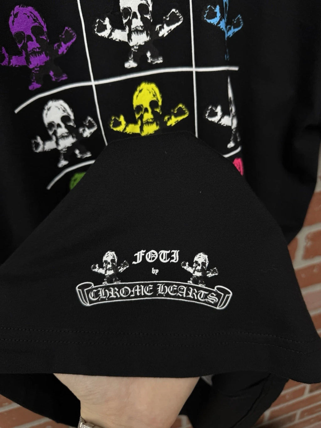 Chrome Hearts “FOTI” T Shirt Black/White - Deadstockdenimla