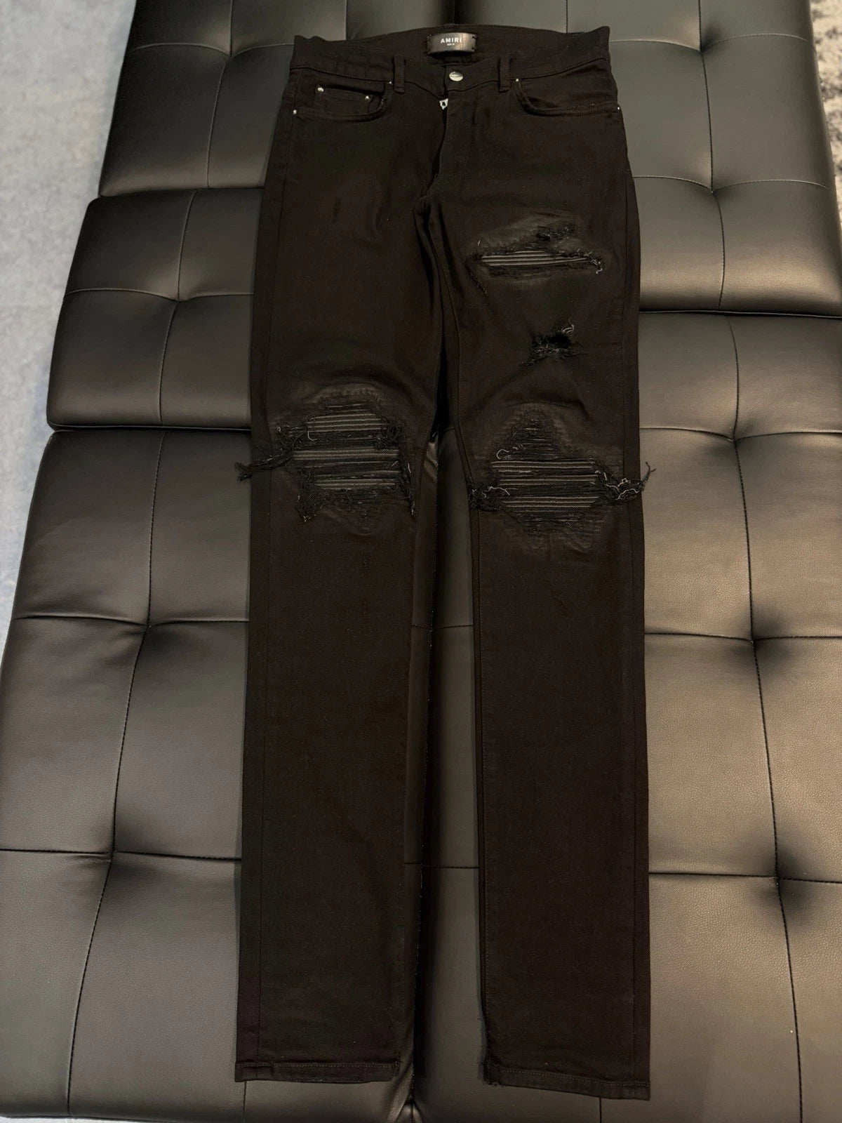 Amiri Black MX1 Jeans - Deadstockdenimla