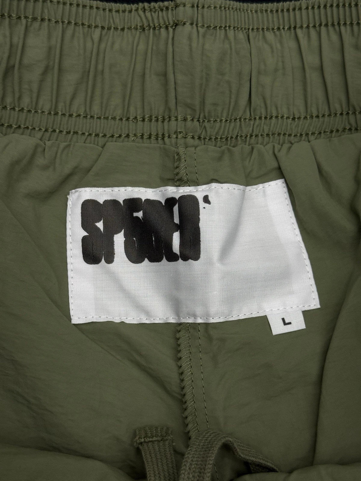 Sp5der Green OG Double Layer Shorts - Deadstockdenimla