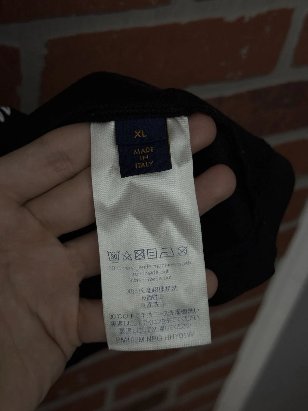 Louis Vuitton Mens Mountain Black/White T-shirt