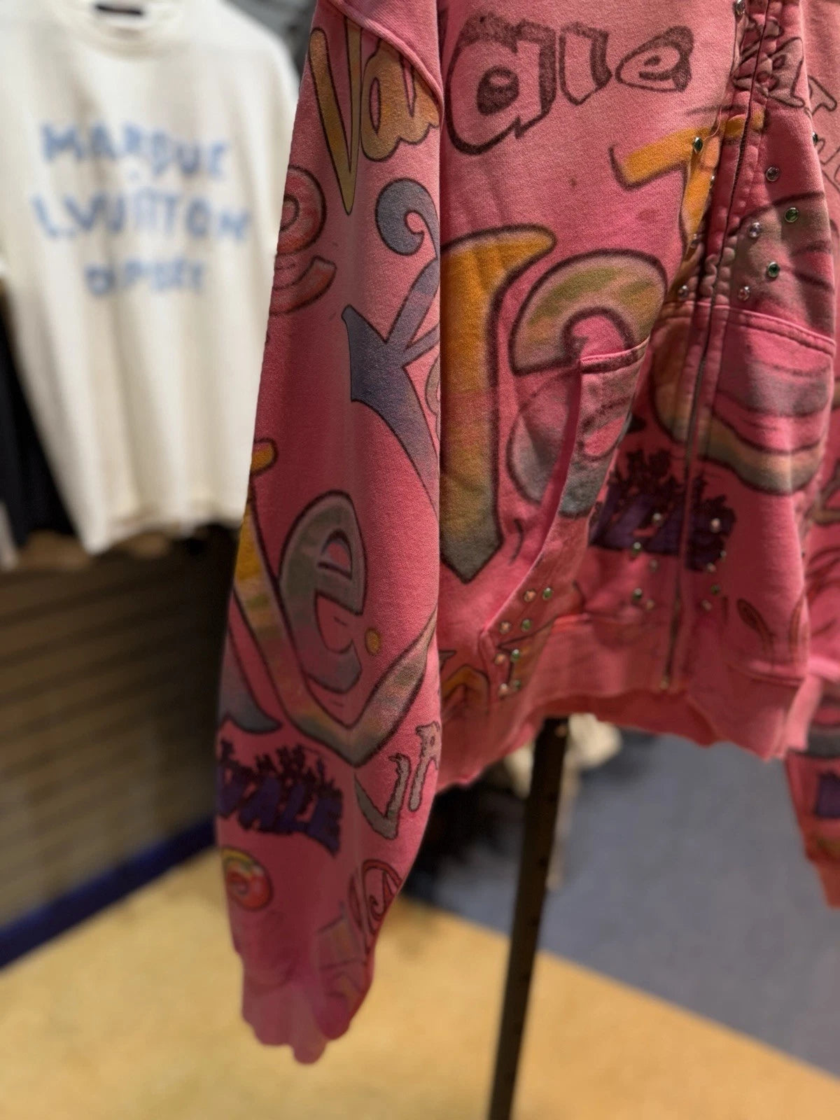 Valley Dreams Zip Up Pink Hoodie - Deadstockdenimla
