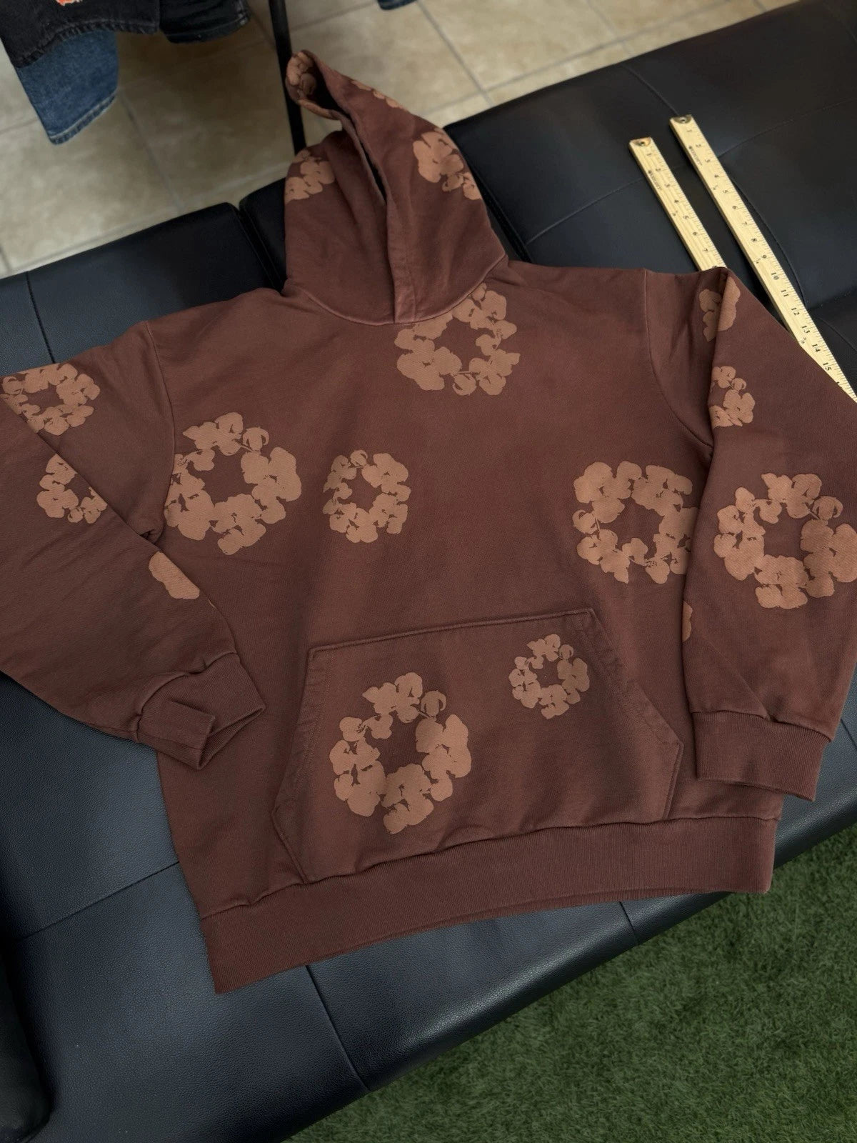 Denim Tears Brown Hoodie - Deadstockdenimla