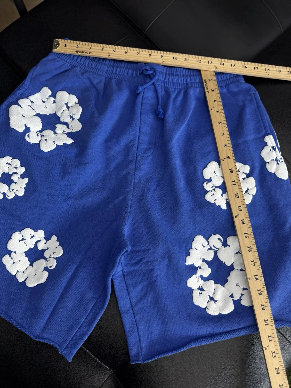 Denim Tears Cotton Wreath Shorts Blue