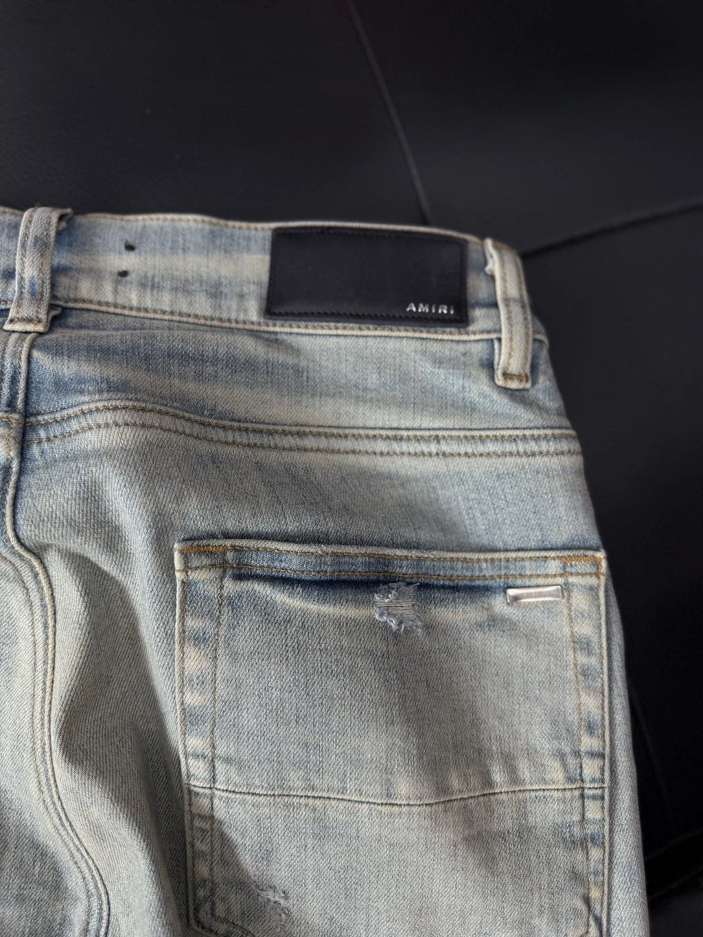 Amiri Jeans Blue Cheetah - Deadstockdenimla
