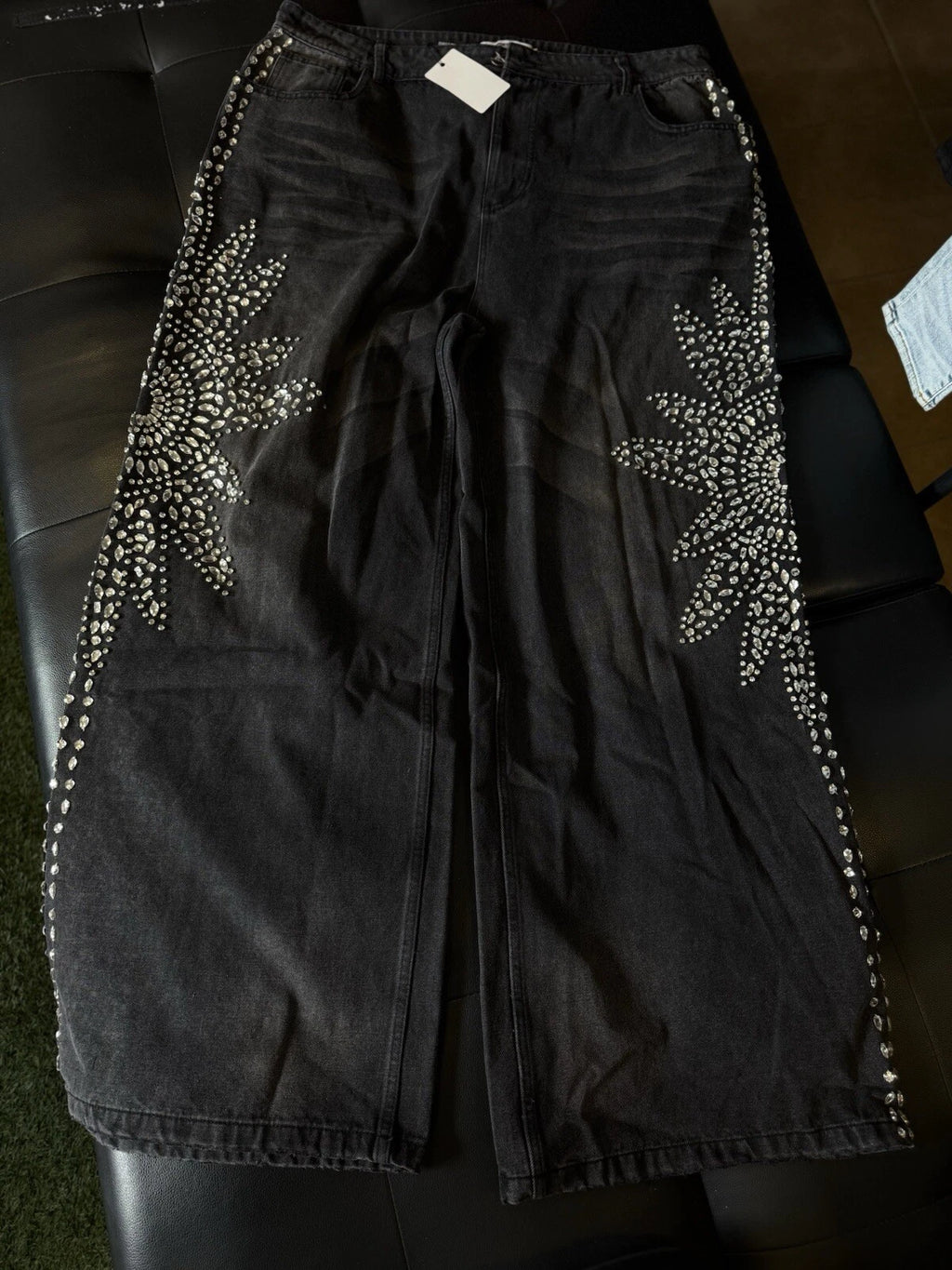 Vale Forever Crystal Black Jeans - Deadstockdenimla